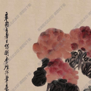 吳昌碩 國(guó)畫《寫意花卉》高清大圖下載