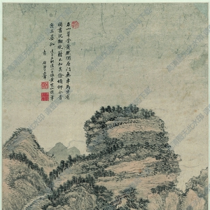 王翚超高清《仿王蒙山水》國(guó)畫(huà)百度云網(wǎng)盤(pán)下載