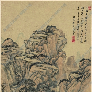 王翚超高清《水閣幽山圖》國(guó)畫(huà)百度云網(wǎng)盤(pán)下載