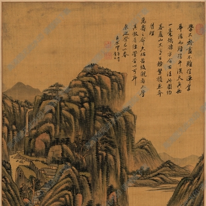 王原祁超高清作品《高嶺平川圖》百度云網(wǎng)盤(pán)下載