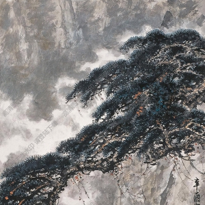 關(guān)山月國畫作品 望山圖 高清下載