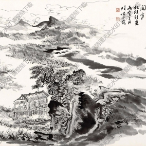 陸儼少國(guó)畫(huà) 杜陵詩(shī)意圖 高清大圖下載