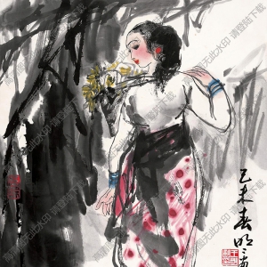 王明明作品 少女圖2 高清大圖下載