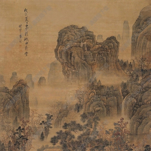 藍(lán)瑛國畫 秋山幽居 高清大圖下載