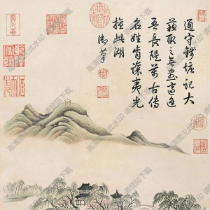 焦秉貞國(guó)畫(huà) 西湖圖 高清大圖下載