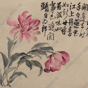 李鱓國(guó)畫(huà) 芍藥花開(kāi) 高清大圖下載