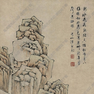 陸治作品 溪山漁隱 高清大圖下載